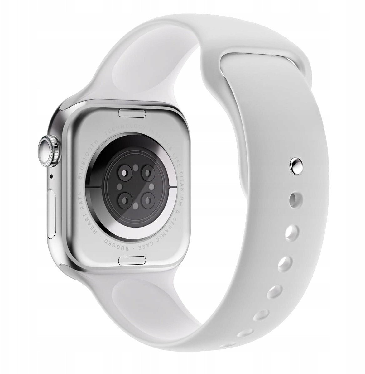 Platinet Pro Mini Smartwatch with Heart Rate Monitor (White) vue 2