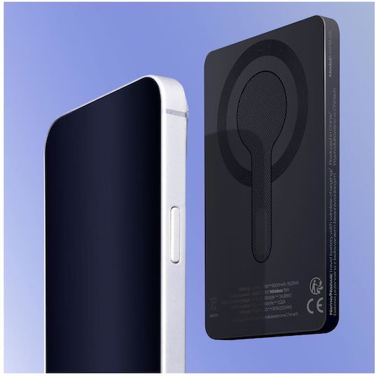 Maxlife MXPB-05 MagSafe Power Bank 5000mAh 20W with USB-C Port Power Delivery Black view 5