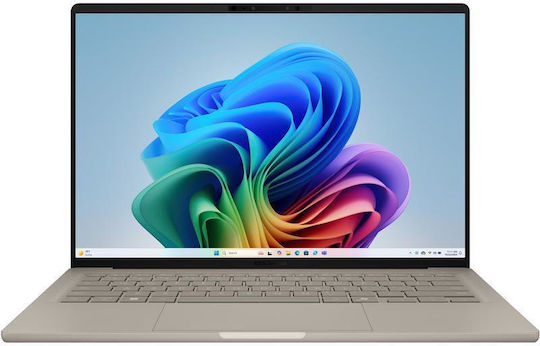 Asus Zenbook A14 UX3407RA-QD024X 14" OLED FHD+ 120Hz (Snapdragon-X Elite X1E-78-100/32GB/1TB SSD/W11 Pro) Zumaia Gray (US Keyboard) view 4