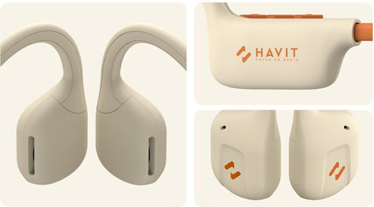 Havit Freego1 Air Open Ear Bluetooth Handsfree Earphones Beige view 7
