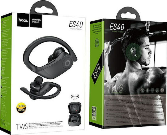 Hoco ES40 Genial In-ear Bluetooth Handsfree Earphones with Charging Case Black view 4