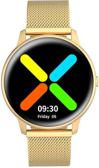 G.Rossi SG010E Stainless Steel 45mm Smartwatch with Heart Rate Monitor (Gold) view 1