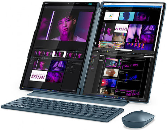 Lenovo Yoga Book 9 14IAH10 14" OLED Touchscreen 120Hz (Ultra 7-255H/32GB/1TB SSD/W11 Pro) Tidal Teal (US Keyboard) view 4