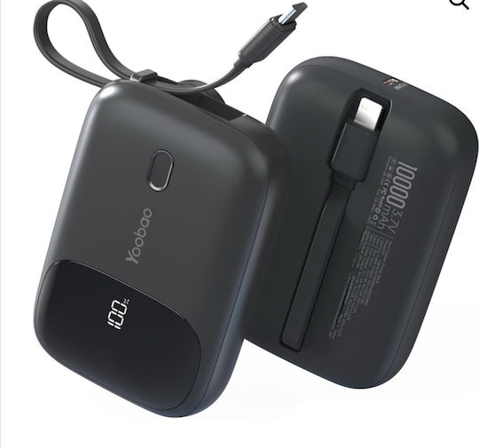 Yoobao LR10 Power Bank 10000mAh 20W Power Delivery Quick Charge 3.0 Black