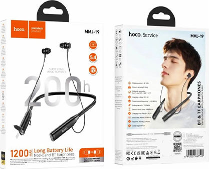 Hoco MMJ19 In-ear Bluetooth Handsfree Headphones Black – vizualizare 3