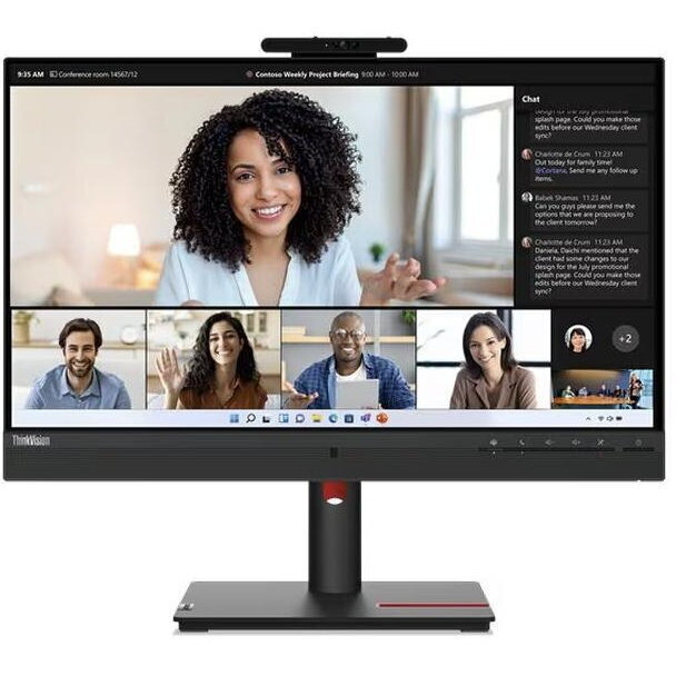 Lenovo ThinkVision T24mv-30 IPS Monitor 23.8" FHD 1920x1080 view 1