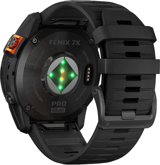 Garmin Fenix 7X Pro Sapphire Solar Edition Titanium 51mm Waterproof Smartwatch with Heart Rate Monitor (Carbon Grey DLC Titanium with Black Band) vista 4