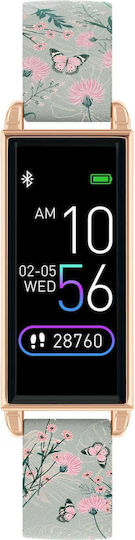 Series 02 Stainless Steel Smartwatch (Grey Floral Butterfly) view 1