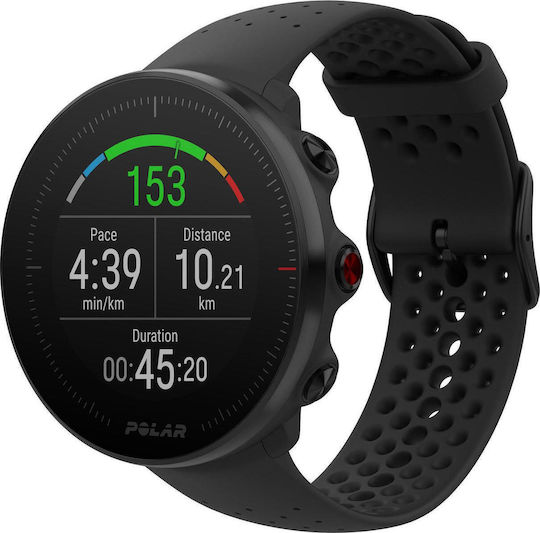 Polar Vantage M M/L Stainless Steel 46mm Waterproof Smartwatch with Heart Rate Monitor (Black) view 6