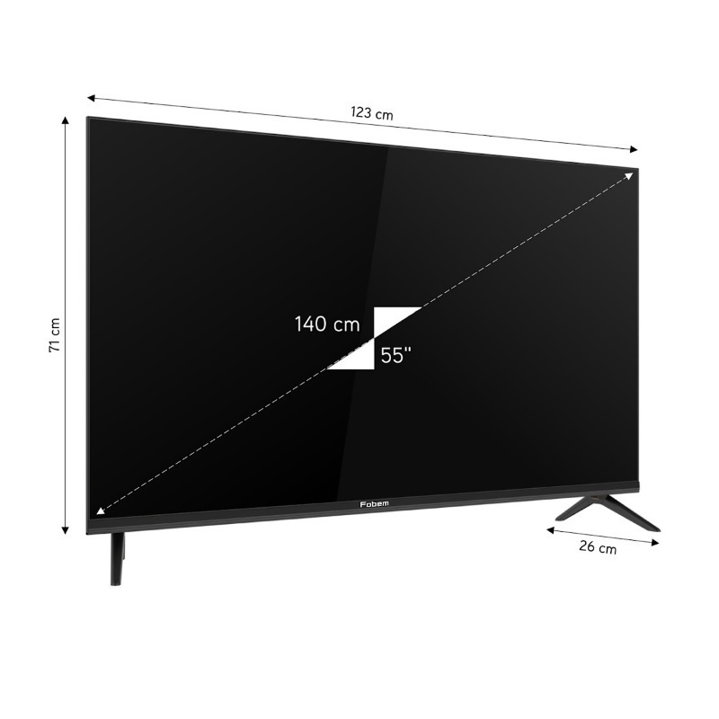 Fobem Smart TV 55" 4K UHD LED ML55EW8000F HDR (2025) view 7