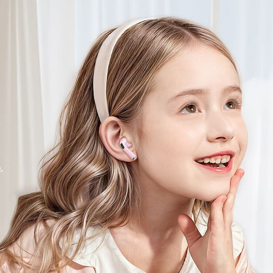 Hoco EW112 Kids Earbud Bluetooth Handsfree Earphones with Charging Case Yellow view 2