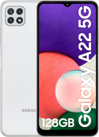 Samsung Galaxy A22 5G Dual SIM (4GB/128GB) White view 1