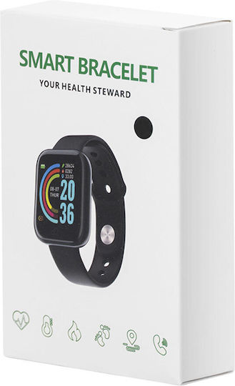 SPM Y68S Smartwatch with Heart Rate Monitor (Black) vista 5