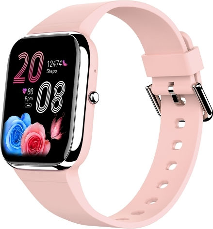 Y9 Pro 1.85 Inch Color Screen Smart Watch Support Heart Rate Monitoring Blood Pressure Monitoring Pink view 1