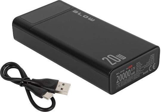 Blow PB10A Power Bank 10000mAh with 2 USB-A Ports and USB-C Port Black view 2