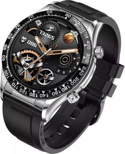 Nubi E18 PRO Smartwatch with Heart Rate Monitor (Black / Silicone) vue 2