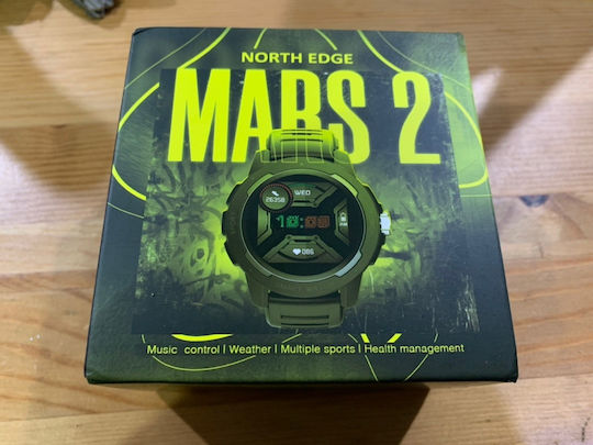 North Edge Mars 2 45mm Smartwatch with Heart Rate Monitor (White) vue 4