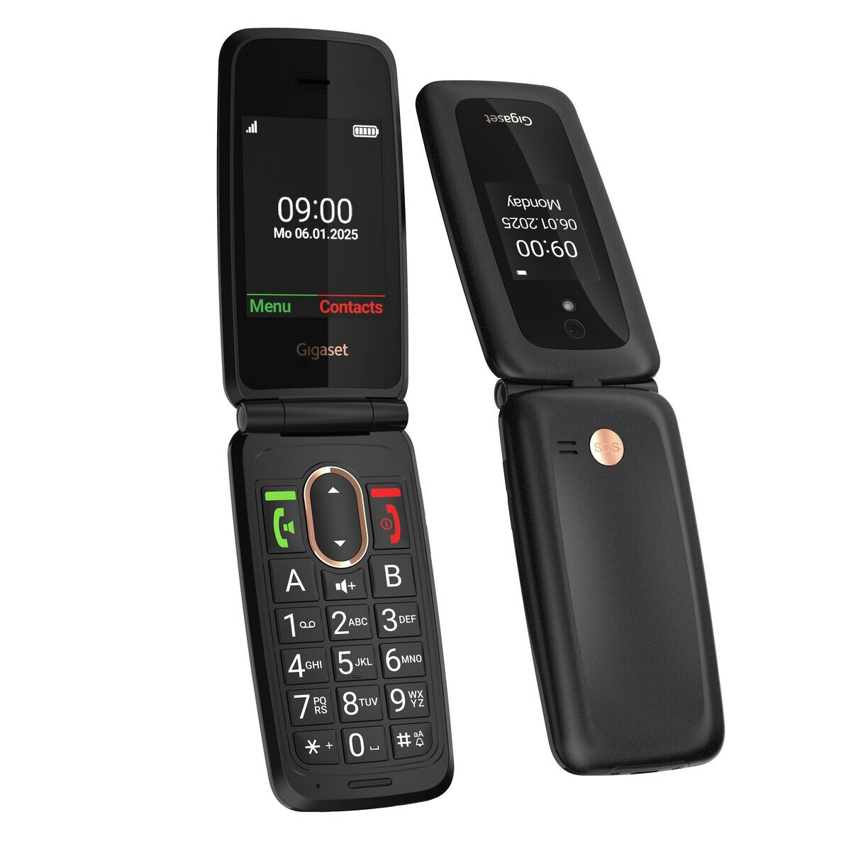 Gigaset GL795 Dual SIM Mobile Phone with Large Buttons Gray – vizualizare 2
