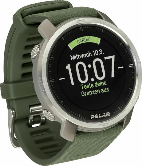 Polar Grit X Waterproof Smartwatch with Heart Rate Monitor (Green) view 5