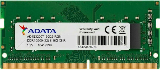 Adata Premier DDR4 with Module 1x16GB and Speed 3200 for Laptop AD4S320016G22-SGN view 1