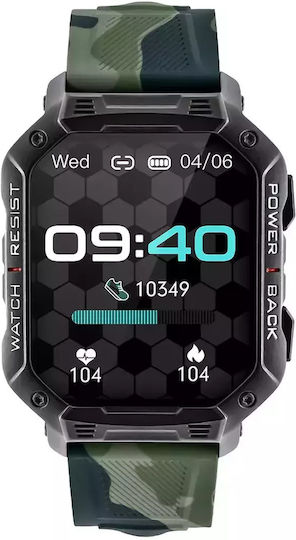 Watchmark Outdoor Ultra Smartwatch with Heart Rate Monitor (Green) view 2
