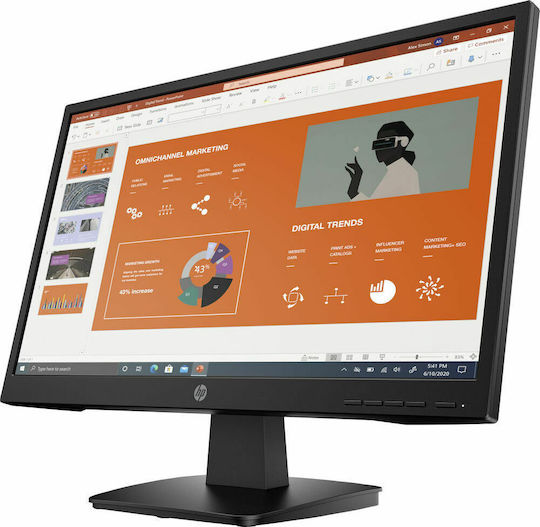 HP P22VA G4 VA Monitor 21.5" FHD 1920x1080 with Response Time 7ms GTG vue 2