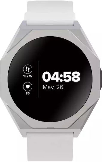 Canyon Otto SW-86 Waterproof Smartwatch with Heart Rate Monitor (Silver) view 2