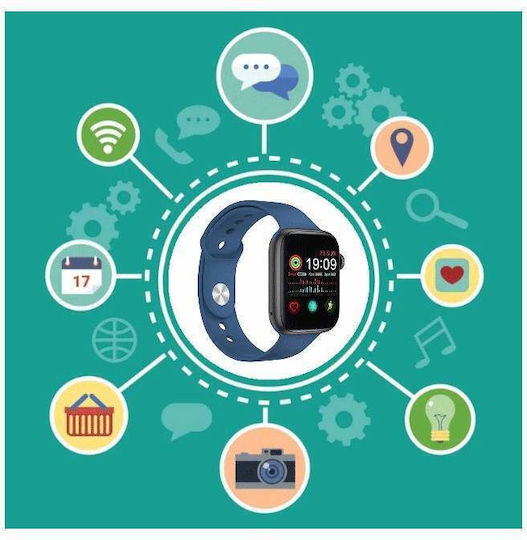 Series 7 Smartwatch with Heart Rate Monitor (Blue) view 2