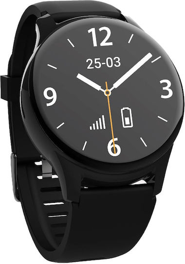 James R8 Emergency Safety Smartwatch with SIM and Heart Rate Monitor (Black)
