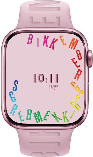 Bikkembergs BK23 Small Aluminium Smartwatch with Heart Rate Monitor (Pink)