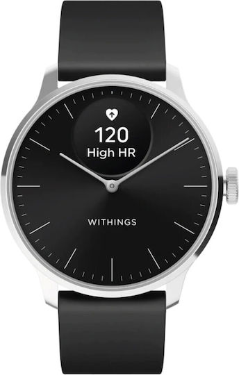 Withings ScanWatch Light Stainless Steel 37mm Waterproof with Heart Rate Monitor (Black) view 2