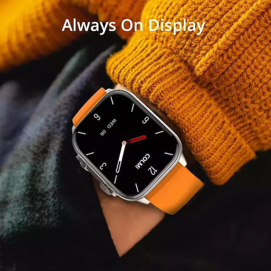 Nubi HK95 Smartwatch with Heart Rate Monitor (Orange) view 5