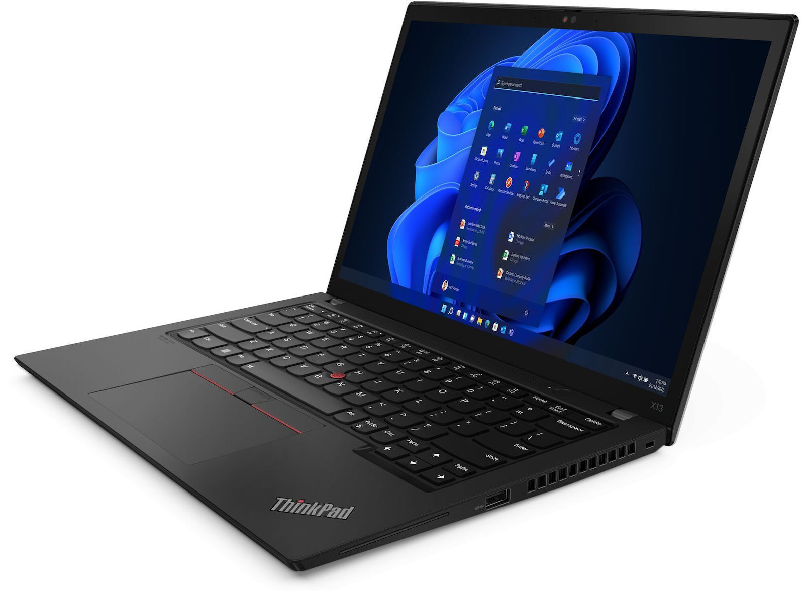 Lenovo ThinkPad X13 Gen 3 (Intel) 13.3" IPS FHD+ (i7-1270P/32GB/256GB SSD/W11 Pro) Thunder Black (US Keyboard) view 4