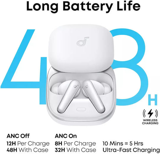 Soundcore by Anker Liberty 5 In-ear Bluetooth Handsfree Earphones with Sweat Resistance and Charging Case White view 9