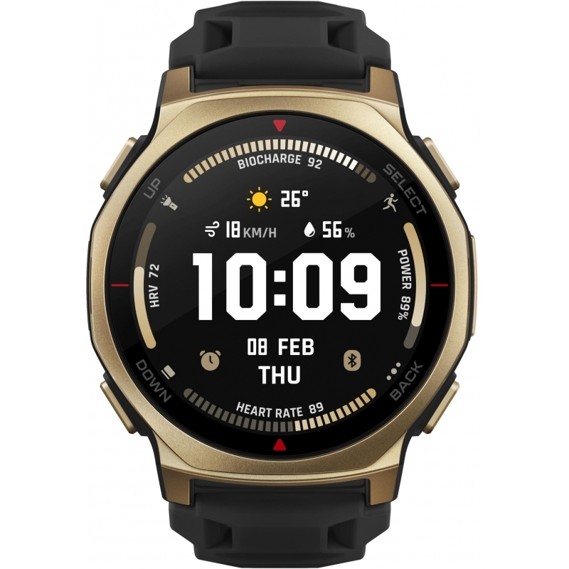 Amazfit T-Rex 3 Pro Titanium 44mm Waterproof Smartwatch (Black / Gold) view 3