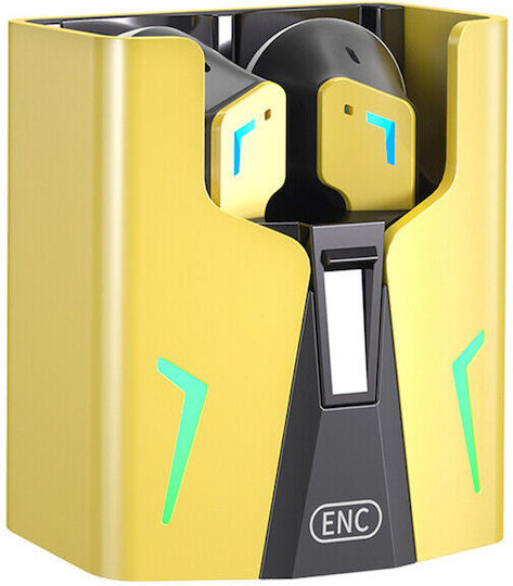 Fineblue Kingkong In-ear Bluetooth Handsfree Earphones with Charging Case Yellow view 1