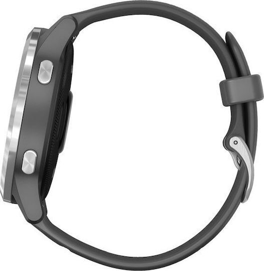 Garmin Vivoactive 4 Stainless Steel 45mm Waterproof Smartwatch with Heart Rate Monitor (Shadow Gray/Silver) view 7