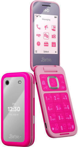 HMD Barbie Dual SIM Mobile with Buttons Pink view 1