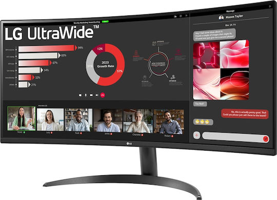 LG 34WR50QC-B Ultrawide VA HDR Curved Monitor 34" QHD 3440x1440 with Response Time 5ms GTG vista 2