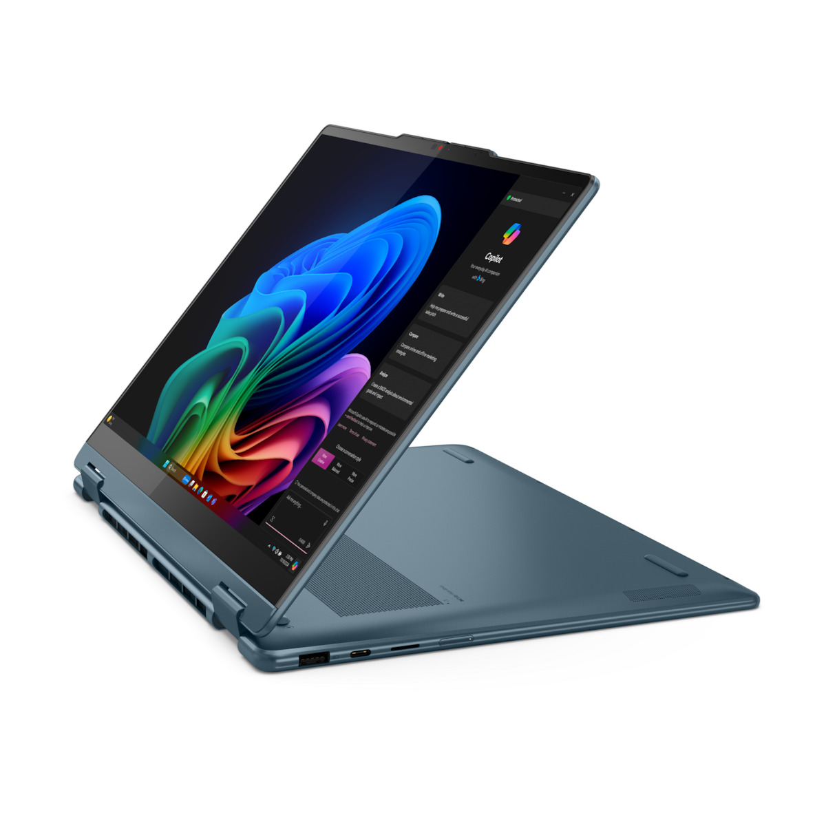Lenovo Yoga 7 2-in-1 14AKP10 14" OLED FHD+ Touchscreen (Ryzen AI 300 Series-7 350/16GB/1TB SSD/W11 Home) Tidal Teal (GR Keyboard) view 5