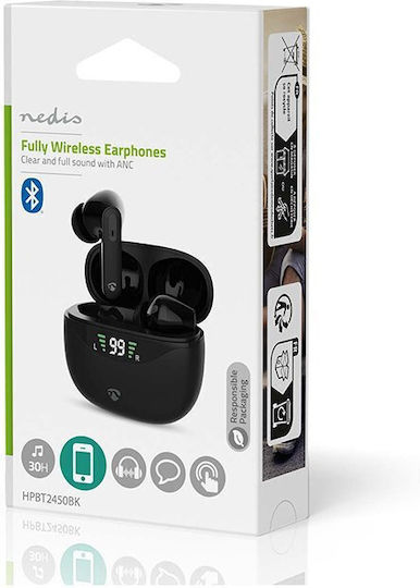Nedis HPBT2450 In-ear Bluetooth Handsfree Earphones with Charging Case Black Ansicht 2