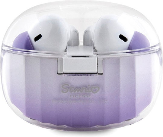 Hello Kitty True Wireless Kitty Head Logo In-ear Bluetooth Handsfree Earphones with Charging Case Purple view 2