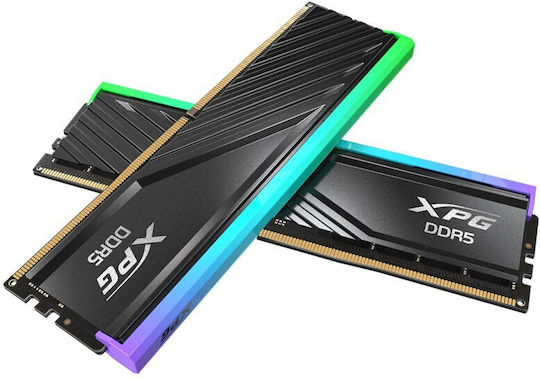 Adata Lancer RGB DDR5 32GB RAM with 2x16GB Modules and Speed 6000 for Desktop AX5U6000C3016G-DTLABRBK