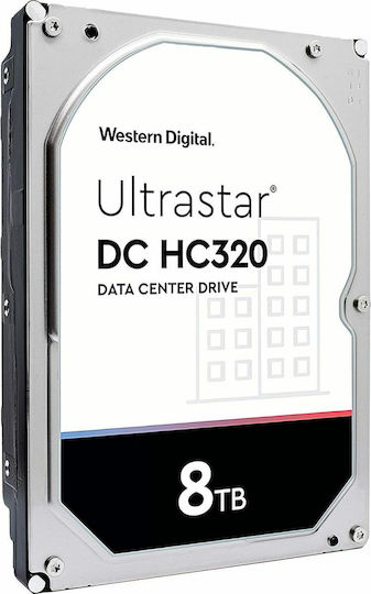Western Digital Ultrastar DC HC320 8TB HDD Hard Drive 3.5" SATA III 7200rpm with 256MB Cache for NAS / Server 0B36404 HUS728T8TALE6L4 view 3