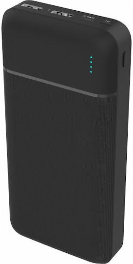 Platinet PL0410 Power Bank 20000mAh with 2 USB-A Ports Black vue 2