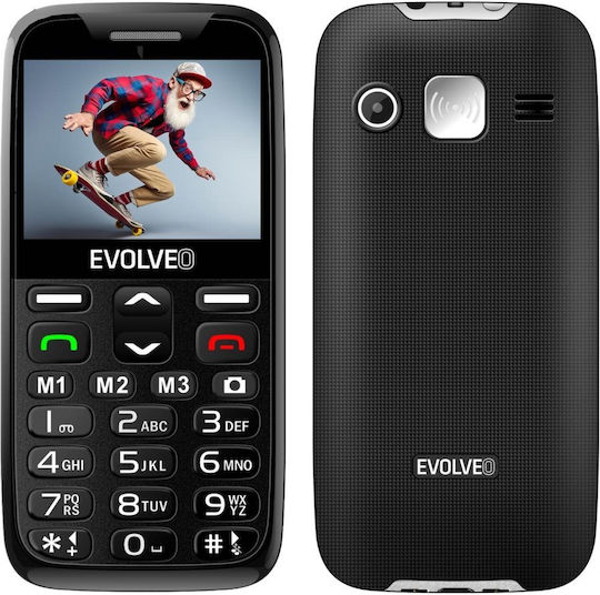 Evolveo EasyPhone XR Single SIM Mobile with Large Buttons Black view 1