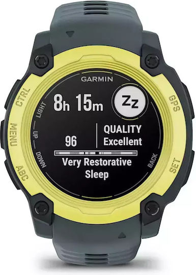 Garmin Instinct E 40mm Waterproof Smartwatch with Heart Rate Monitor (Electric Lime with Twilight Band) view 4