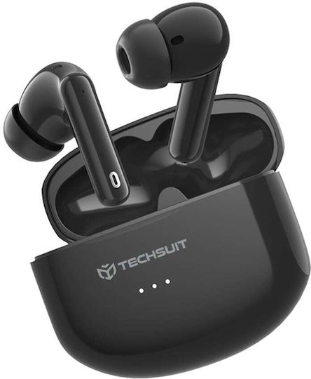 Techsuit CW1 In-ear Bluetooth Handsfree Earphones Black दृश्य 2
