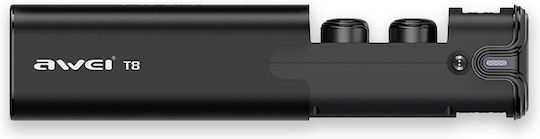 Awei T8 In-ear Bluetooth Handsfree Earphones with Sweat Resistance and Charging Case Black Ansicht 2