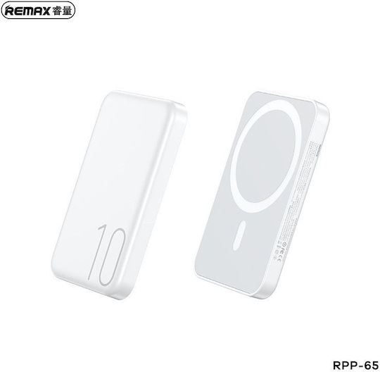 Remax RPP-65 MagSafe Power Bank 10000mAh 15W with USB-C Port White